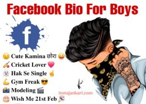 Read more about the article Facebook Bio For Boys in Hindi & English