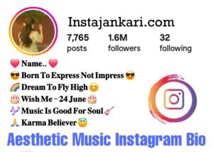 Read more about the article 90+ Aesthetic Music Bio For Instagram