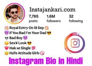 Read more about the article 120+ Best Instagram Bio in Hindi – ऐटिटूड और स्टाइलिश इंस्टाग्राम बायो