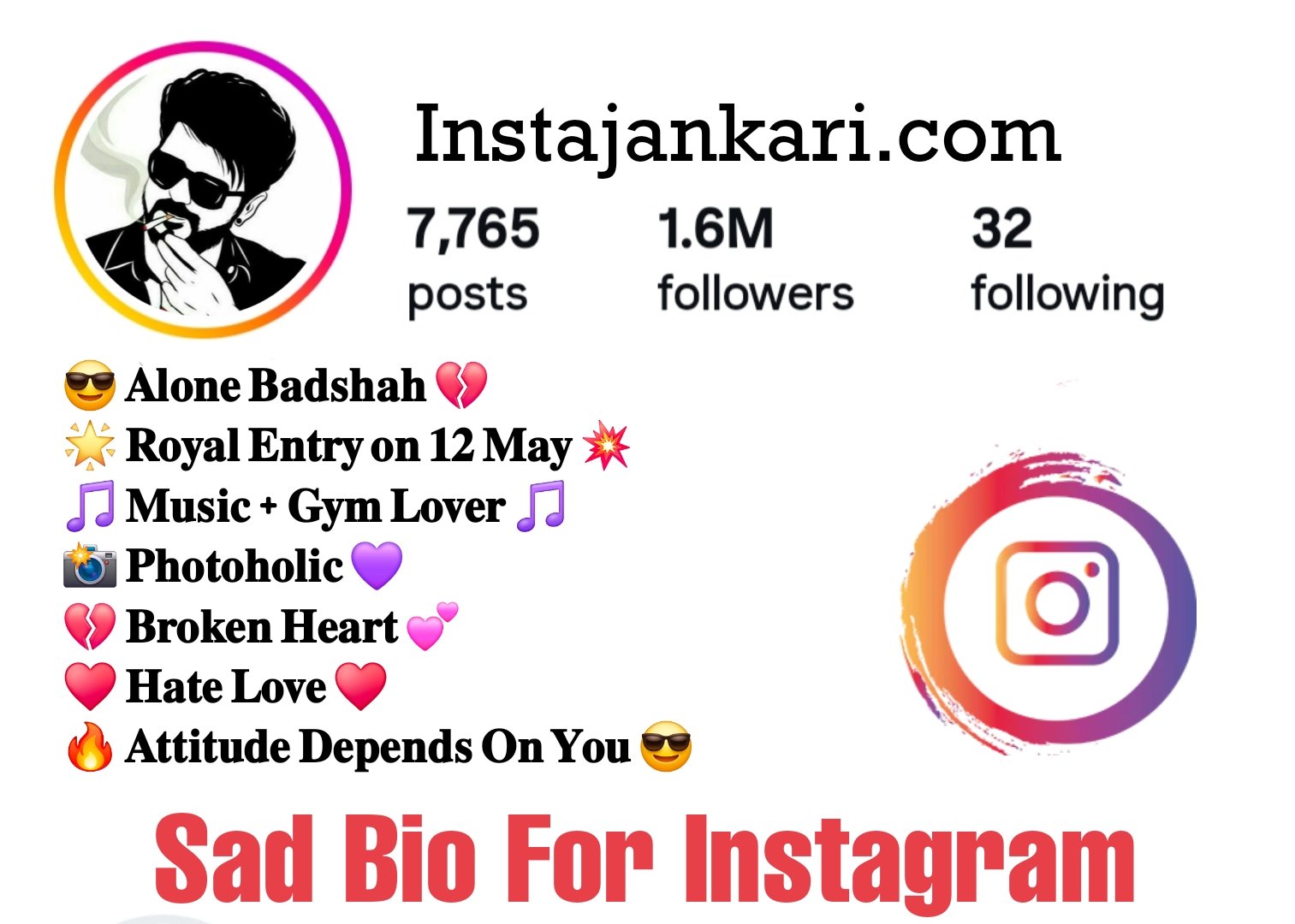 You are currently viewing 285+ Sad Bio For Instagram in Hindi & English
